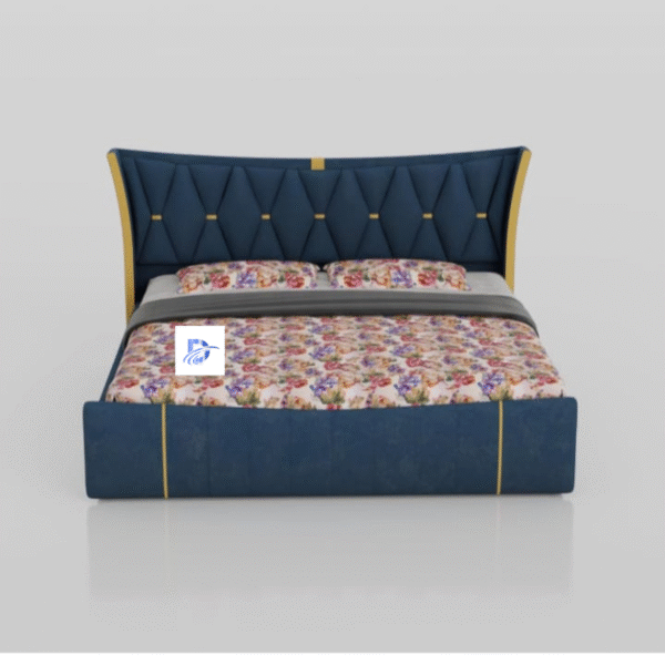 Blue Upholstered Bed – Best Luxury Designer King Size for 2025 - Image 2