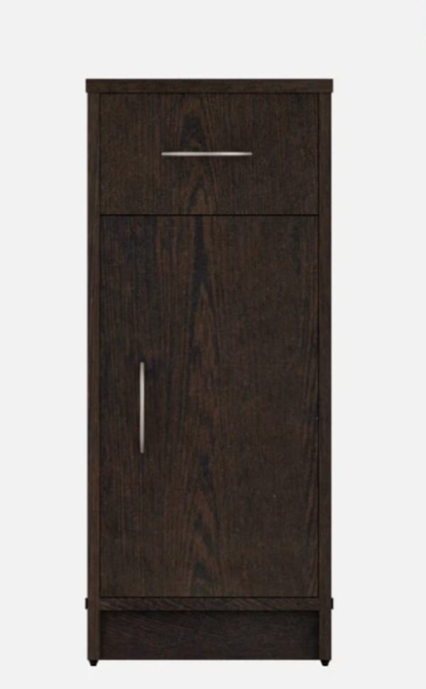 Dark Wood Storage Cabinet – Modern Minimalist Design